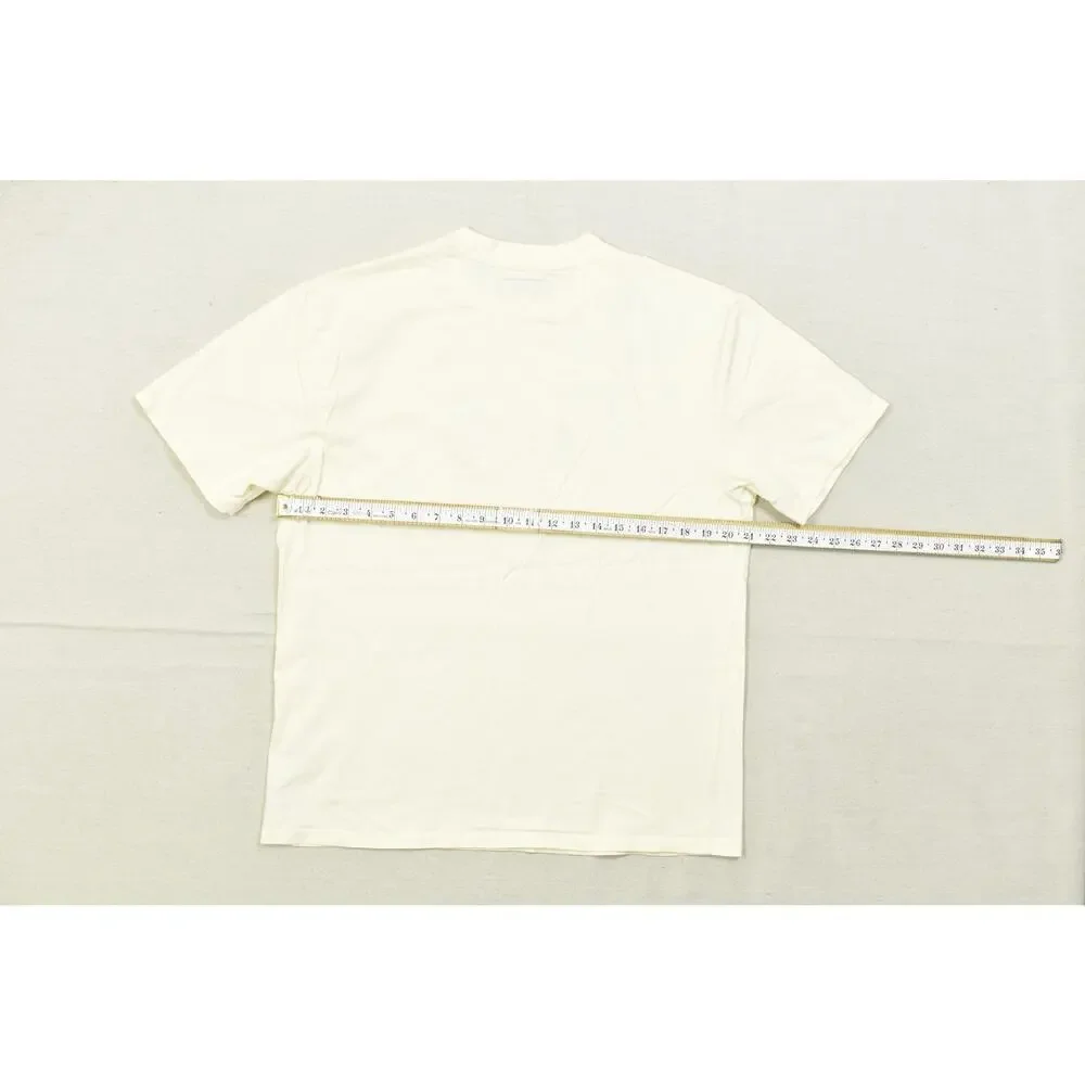 GUESS Originals Men's Size M Cream Short Sleeve Graphic Tee Retro Logo Cotton T- - Picture 3 of 8